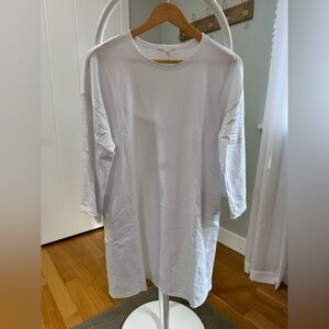 Eileen Fisher White Tunic with Pockets